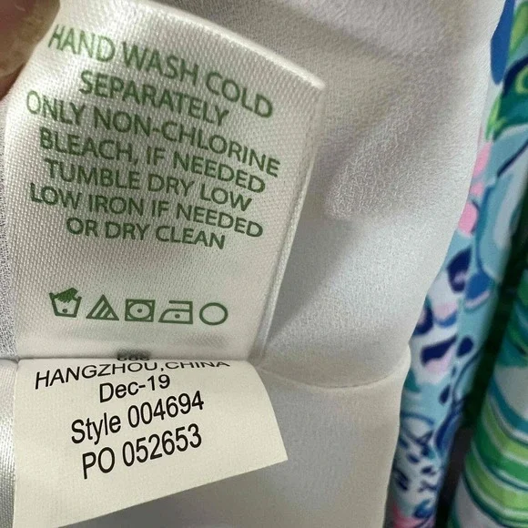 Lilly Pulitzer 6 Ivie Maxi Dress Kitten Around Fit & Flare Flutter Sleeve Lace - Picture 12 of 12